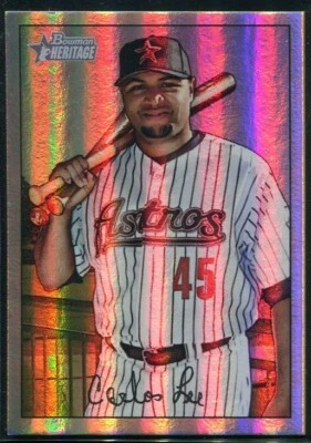 2007 Bowman Heritage -Carlos Lee #144 Houston Astros - Image 1 of 3
