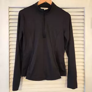 Camicia da golf Tommy Bahama 3/4 zip nera L/S nera M - Foto 1 di 7