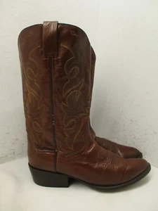 Dan Post MILWAUKEE Mahogany Leather Cowboy Boots Mens Size 10.5 D Style DP2111 - Picture 1 of 13