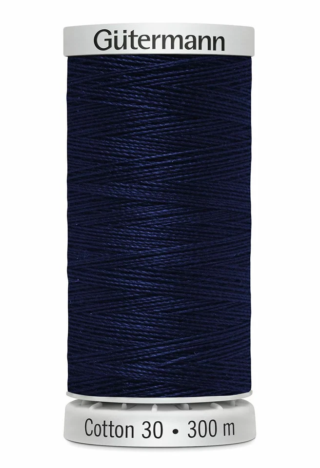 Gutermann Cotton 30, Colour 1197 FRENCH NAVY, 300m Embroidery, Quilting Th - Image 1 of 1
