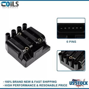 Ignition Coil Pack For 2001-2005 2007 2008 Volkswagen Jetta Golf Beetle L4 2.0L - Picture 1 of 20