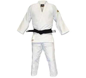 Mizuno Yusho Judo gi White Size 2 IJF Red Label Judo Jacket and Pants -No Belt - Picture 1 of 6
