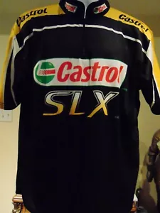 Camiseta deportiva Castrol SLX rápida Eddie prendas de carreras camisa 1/4 con cremallera SS ciclismo para hombre XL - Imagen 1 de 5