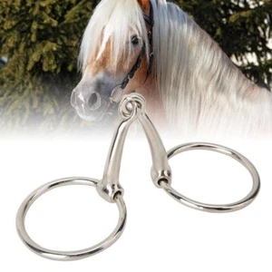 Iron Horse Ring Snaffle Bit Hollow Jointed Mouth for Equestrian Supplies - Picture 1 of 7