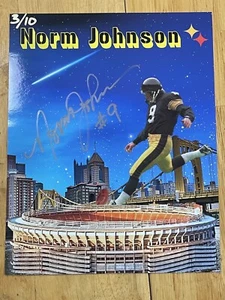 Norm Johnson Signed Steelers 8x10 Photo 1/10 Seahawks Three Rivers Stadium NFL - Picture 1 of 4