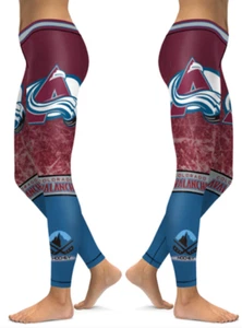 Colorado Avalanche Women's Leggings Size 0/2 to 12/14 - Picture 1 of 5
