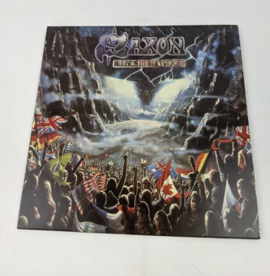 SAXON - ROCK THE NATIONS - LIMITED EDITION TRI-COLOURED VINYL 2018 BMG - Image 1 of 4