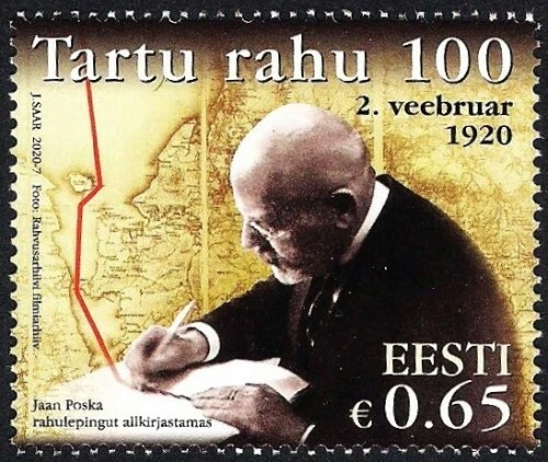 Estonia 2020 (05) Tartu Peace Treaty - 100 years - Image 1 of 1