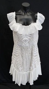 Sage + Paige Womens Venetian Summer Lightweight Mini Dress BL1 White Size XL NWT - Picture 1 of 4