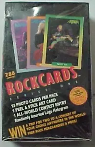 1991 Rock Cards Sealed Box Of 36 Packs - Picture 1 of 2