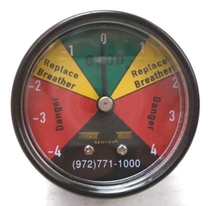 Whitmore Air Sentry Breather Manometro Indicatore Pressione/Vuoto Composto A655 - Foto 1 di 5