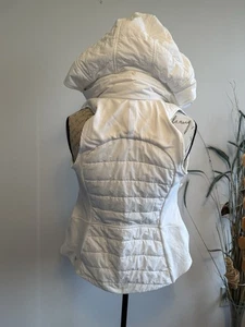Chaleco Lululemon Another Mile Cremallera Completa Con Capucha Blanco Segunda Lanzamiento W4BSCS Talla 2 - Imagen 1 de 9