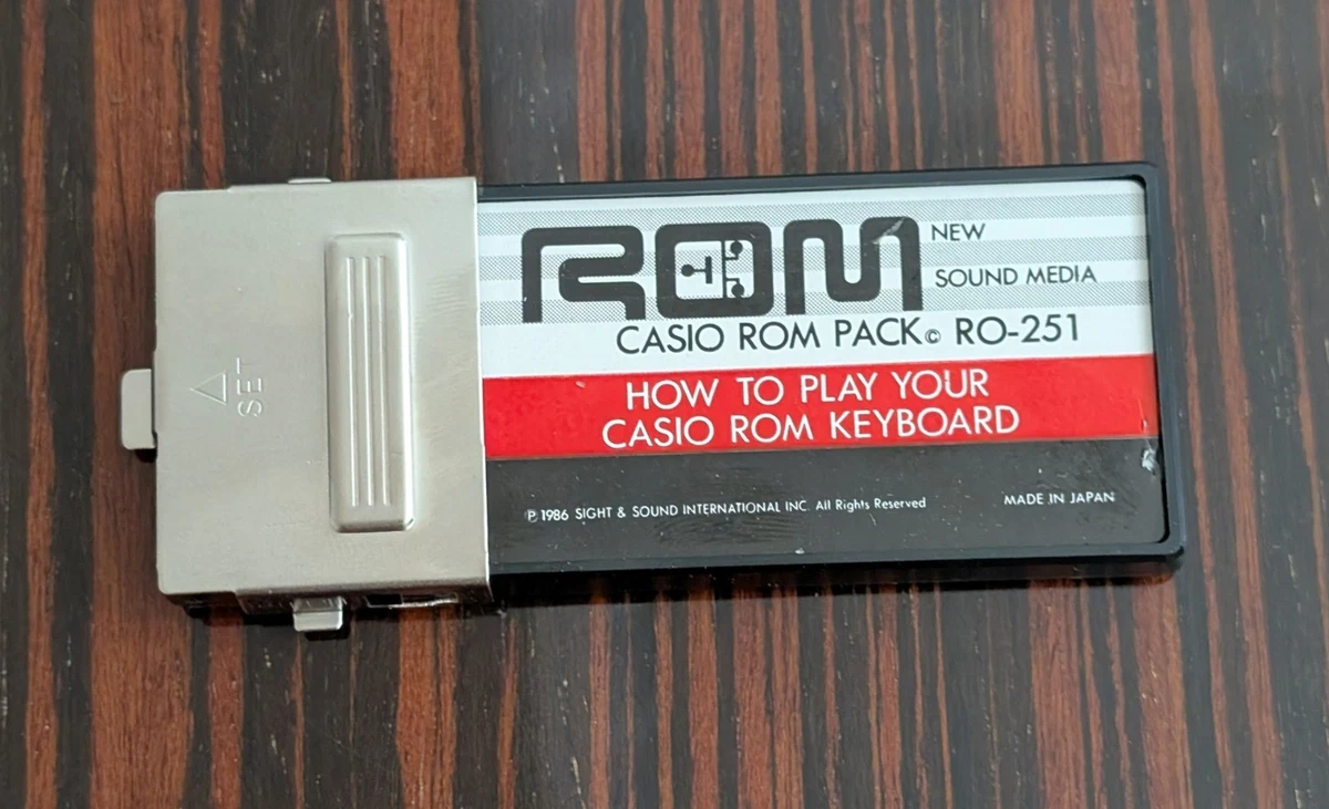 CASIO rom pack 13個セット 02 番外編] 現在所持しているCASIO ROM PACKと探しているROM - YouTube