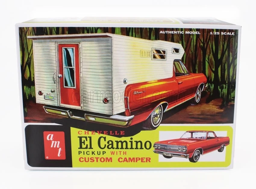 1/25 AMT-KIT - CHEVROLET - EL CAMINO PICK-UP CLOSED CAMPER 1965 AMTS1364 - Immagine 1 di 1