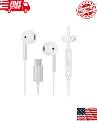 Samsung S25 USB C Headphones Wired for Galaxy S25 Ultra S24 Ultra FE/S23/S22/S21 - Image 1 of 4