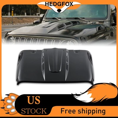 For 18-2025 Jeep Wrangler JL Gladiator JT The Avenger Style Hood With Air Vents - Image 1 of 4
