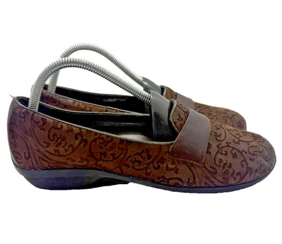 Zapatos zuecos DANSKO Oksana para mujer EUR 39 US 8,5/9 cuero marrón estampado floral Foto 1 de 4