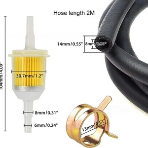 Fuel Pipe Kit with 13PCS Components for For motorcycles and Automotive Use - Picture 1 of 6