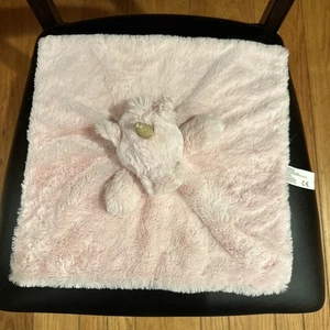 Kellytoy Pink Unicorn Lovey Baby Plush Rattle Security Blanket Soft - Picture 1 of 6