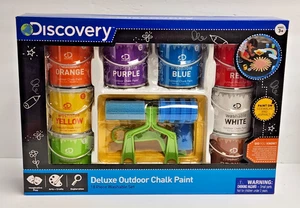 Discovery Kids Deluxe Outdoor Chalk Paint 18 Piece Washable Set New - Picture 1 of 2