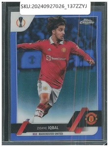 2023 Topps UEFA Club Competitions Zidane Iqbal /150 Black & White Icy Foil #80 - Picture 1 of 2