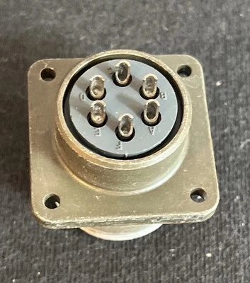 MS3102R-18-12P 6-Position Circular Connector Receptacle New Old Stock - Image 1 of 4