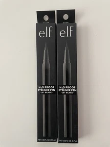 e.l.f. H2O Proof Eyeliner Pen, Jet Black #81109 Set of 2 NEW - Picture 1 of 2