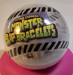 Purple Monster Orange horns Slap Bracelet ToyTown Express Age 3 Up NIP - Picture 1 of 4