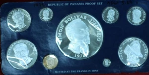 Uncirculated 1976 Panama Silver Proof Set ASW 5.69oz - Picture 1 of 2
