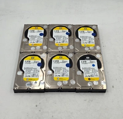 *LOTE DE 6* Disco Duro Western Digital Mixto 2TB SATA Clase Empresarial Foto 1 de 2