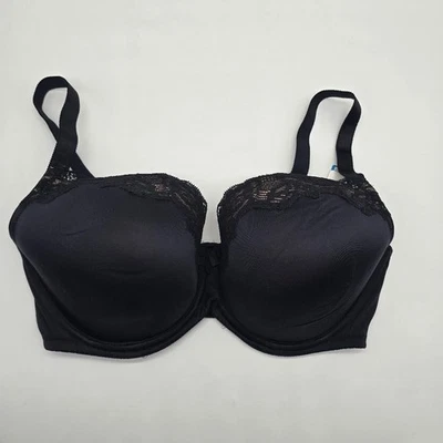 Camiseta b.tempt'd Bra para mujer 38DDD negra convertible con aros Wacoal 953223 Foto 1 de 4