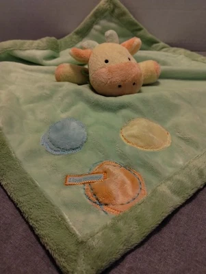 Cobertor de segurança Carters Just One Year Love Mommy girafa brinquedo verde chocalho amoroso - Imagem 1 de 4