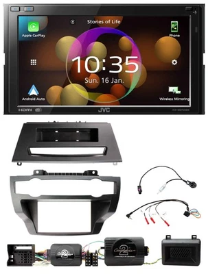 JVC DAB Lenkrad 2DIN Bluetooth USB Autoradio für BMW X5 X6 07-13 E70 E71 ohne Ve - Bild 1 von 4