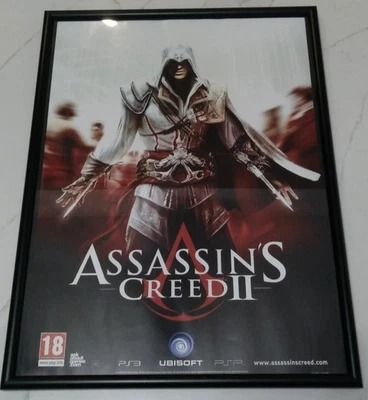 RARE Assassin's Creed 2 Promotional Poster17x23.5 Frame18.5x24.5 MINT AUTHENTIC - Image 1 of 4