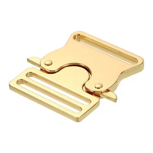 Metal Quick Side Release Buckle, 38mm/1.5" Belt Buckles, Light Gold - Picture 1 of 5