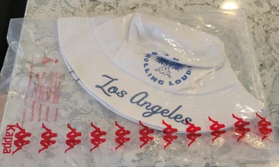 Новый Kappa X прокатки громко вышитый графический ведро шляпа Лос-Анджелес 21 белый - Изображение 1 из 4