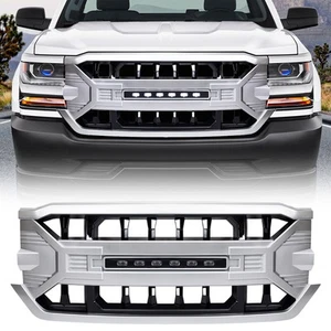 AMERICAN MODIFIED Armor Grille for 16-19 Chevy Silverado 1500, Silver (Open Box) - Picture 1 of 12