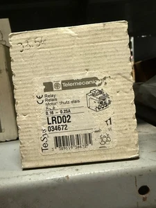 TELEMECANIQUE LRD02 OVERLOAD RELAY TESYS LRD SERIES 0.16....0.25 AMP 1 NO + 1 NC - Picture 1 of 1