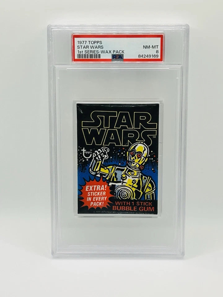 1977 Topps Star Wars 1st Series Wax Pack PSA 8 NM-MT ONLY 12 HIGHER - Image 1 of 2