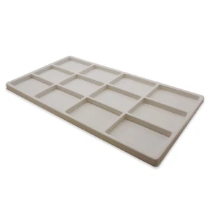 N'icePackaging - 12 Steckplätze (3 1/4" x 2 3/8") beflockte Lagerfacheinsätze - für... - Bild 1 von 25