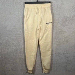 Fear of God FOG Essentials Fleece Jogger Sweatpants Womens Size Medium Cream - Picture 1 of 8