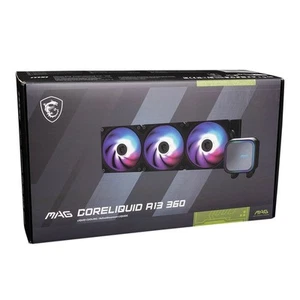 MSI MAG Coreliquid A13 360 Black AIO ARGB Liquid Cooling 360mm Radiator Sealed - Bild 1 von 3