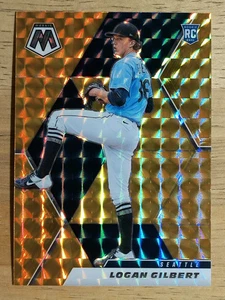 Mosaico Panini 2021 naranja reactivo #287 Logan Gilbert - Imagen 1 de 2