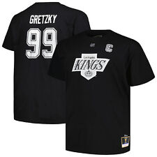Men's Profile Wayne Gretzky Black Los Angeles Kings Big & Tall Name & Number