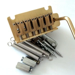Full Brass 2-Point Style 6 Strings Electric Guitar Tremolo Bridge BJ588 - Picture 1 of 6