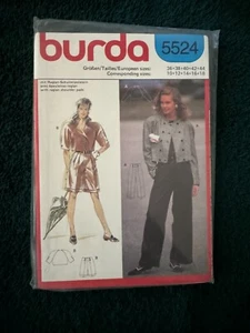 Burda 5524 ~ Size 10-18 ~ UNCUT ~ ~ ~ ~ ~ ~ ~ ~ ~ ~ ~ Listing MP27 - Picture 1 of 2