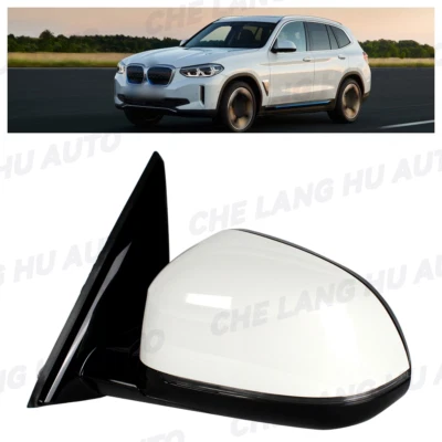 Espejo retrovisor izquierdo del conductor blanco 5 pines sin punto ciego para BMW X3 G01 G08 18-21 Foto 1 de 4