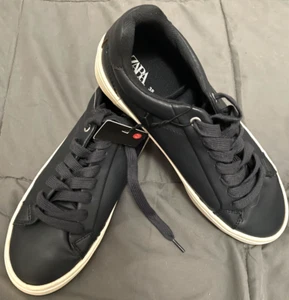 ZAPATILLAS ZARA Negras Colección Básica Deportivas - Mujer Talla Eur 38/US 7,5 - ¡Nuevo! - Imagen 1 de 7
