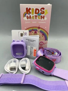 4G Smart Watch for Kids with GPS Tracker, Texting and Calling (Purple) - Photo 1 sur 7