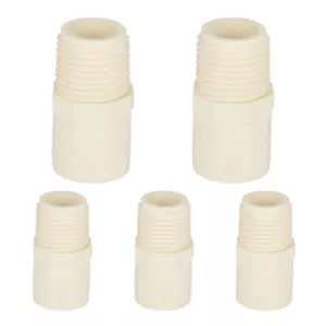 Adaptador de rosca NPT macho 5 piezas accesorios de PVC EFIELD CTS 1/2" deslizante x1/2" (MIPTxSocket) - Imagen 1 de 6
